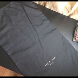 Oversize rag & bone New York Black Cotton Dust Bag